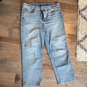 American Eagle Super High-Rise Ankle Straight Jeans, 10short